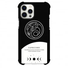 Zodiac Sign Capricorn Phone Case For iPhone Samsung Galaxy Pixel OnePlus Vivo Xiaomi Asus Sony Motorola Nokia - Capricorn Sign On Black And White Background
