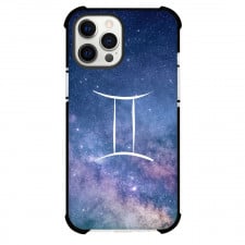 Zodiac Sign Gemini Phone Case For iPhone Samsung Galaxy Pixel OnePlus Vivo Xiaomi Asus Sony Motorola Nokia - Gemini Sign On Galaxy Background