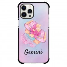 Zodiac Sign Gemini Phone Case For iPhone Samsung Galaxy Pixel OnePlus Vivo Xiaomi Asus Sony Motorola Nokia - Gemini Sign On Purple Watercolor Background