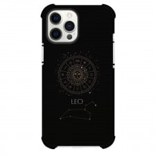 Zodiac Sign Leo Phone Case For iPhone Samsung Galaxy Pixel OnePlus Vivo Xiaomi Asus Sony Motorola Nokia - Leo Sign On Black Background