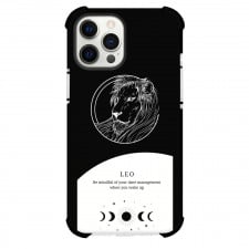 Zodiac Sign Leo Phone Case For iPhone Samsung Galaxy Pixel OnePlus Vivo Xiaomi Asus Sony Motorola Nokia - Leo Sign On Black And White Background
