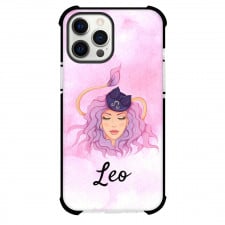 Zodiac Sign Leo Phone Case For iPhone Samsung Galaxy Pixel OnePlus Vivo Xiaomi Asus Sony Motorola Nokia - Leo Sign On Pink Watercolor Background