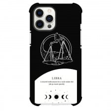 Zodiac Sign Libra Phone Case For iPhone Samsung Galaxy Pixel OnePlus Vivo Xiaomi Asus Sony Motorola Nokia - Libra Sign On Black And White Background