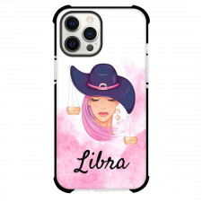 Zodiac Sign Libra Phone Case For iPhone Samsung Galaxy Pixel OnePlus Vivo Xiaomi Asus Sony Motorola Nokia - Libra Sign On Pink Watercolor Background
