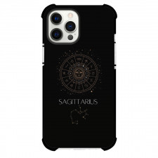 Zodiac Sign Sagittarius Phone Case For iPhone Samsung Galaxy Pixel OnePlus Vivo Xiaomi Asus Sony Motorola Nokia - Sagittarius Sign On Black Background