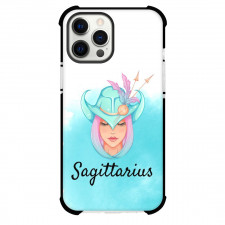 Zodiac Sign Sagittarius Phone Case For iPhone Samsung Galaxy Pixel OnePlus Vivo Xiaomi Asus Sony Motorola Nokia - Sagittarius Sign On Blue Watercolor Background