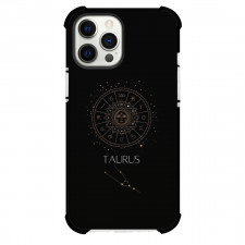 Zodiac Sign Taurus Phone Case For iPhone Samsung Galaxy Pixel OnePlus Vivo Xiaomi Asus Sony Motorola Nokia - Taurus Sign On Black Background