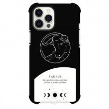 Zodiac Sign Taurus Phone Case For iPhone Samsung Galaxy Pixel OnePlus Vivo Xiaomi Asus Sony Motorola Nokia - Taurus Sign On Black And White Background