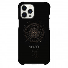 Zodiac Sign Virgo Phone Case For iPhone Samsung Galaxy Pixel OnePlus Vivo Xiaomi Asus Sony Motorola Nokia - Virgo Sign On Black Background