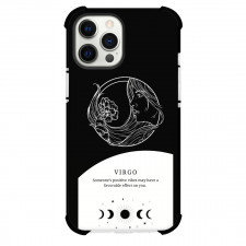 Zodiac Sign Virgo Phone Case For iPhone Samsung Galaxy Pixel OnePlus Vivo Xiaomi Asus Sony Motorola Nokia - Virgo Sign On Black And White Background
