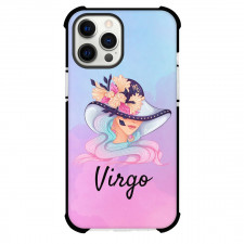 Zodiac Sign Virgo Phone Case For iPhone Samsung Galaxy Pixel OnePlus Vivo Xiaomi Asus Sony Motorola Nokia - Virgo Sign On Purple Watercolor Background