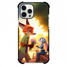 Zootopia Case For iPhone Samsung Galaxy Pixel OnePlus Vivo Xiaomi Asus Sony Motorola Nokia - Judy And Nick Give Flowers