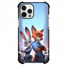 Zootopia Case For iPhone Samsung Galaxy Pixel OnePlus Vivo Xiaomi Asus Sony Motorola Nokia - Judy And Nick Police Uniform Portrait