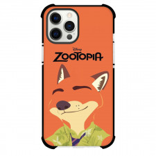 Zootopia Nick Wilde Case For iPhone Samsung Galaxy Pixel OnePlus Vivo Xiaomi Asus Sony Motorola Nokia - Nick Wilde Smile Portrait Vector Art On Orange Background