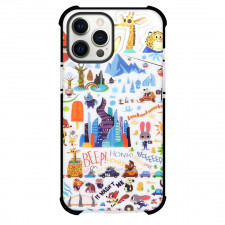 Zootopia Case For iPhone Samsung Galaxy Pixel OnePlus Vivo Xiaomi Asus Sony Motorola Nokia - Sticker Collage On White Background