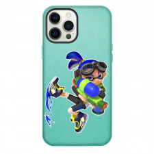 Splatoon Agent 3 Boy Case For iPhone Samsung Galaxy Pixel OnePlus Vivo Xiaomi Asus Sony Motorola Nokia - Agent 3 Boy Kick Splashing Blue