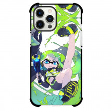 Splatoon Agent 3 Green Case For iPhone Samsung Galaxy Pixel OnePlus Vivo Xiaomi Asus Sony Motorola Nokia - Agent 3 Green Kicking Green Splash Anime Art