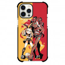 Splatoon Agent 3 Case For iPhone Samsung Galaxy Pixel OnePlus Vivo Xiaomi Asus Sony Motorola Nokia - Agent 3 & Agent 8 Yellow Red Background