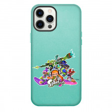 Splatoon Case For iPhone Samsung Galaxy Pixel OnePlus Vivo Xiaomi Asus Sony Motorola Nokia - Characters Fight Pose Purple Pink