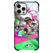 Splatoon Case For iPhone Samsung Galaxy Pixel OnePlus Vivo Xiaomi Asus Sony Motorola Nokia - Characters Sliding in the Paint Illustration
