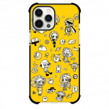 Splatoon Case For iPhone Samsung Galaxy Pixel OnePlus Vivo Xiaomi Asus Sony Motorola Nokia - Splatoon Yellow Background Pattern Art