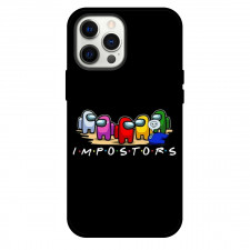 Among Us Phone Case For iPhone and Samsung Galaxy Devices - Among Us Impostors Black Background