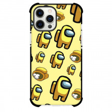Among Us Yellow Phone Case For iPhone and Samsung Galaxy Devices - Yellow Poster Yellow Background