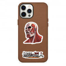 Attack On Titan Phone Case For iPhone And Samsung Galaxy Devices - Colossal Titan Avatar Sticker Art