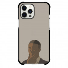 Attack On Titan Onyankopon Phone Case For iPhone And Samsung Galaxy Devices - Onyankopon Portrait Minimalist Art On Grey Background