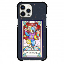 Cat Crystal Tarot The Fool Phone Case For iPhone and Samsung Galaxy Devices - The Fool Tarot On Starry Background