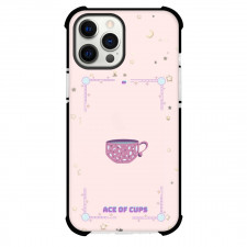 Pink Card Tarot Ace Of Cups Phone Case For iPhone and Samsung Galaxy Devices - Ace Of Cups Tarot On Pink Background
