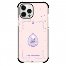 Pink Card Tarot The Empress Phone Case For iPhone and Samsung Galaxy Devices - The Empress Tarot On Pink Background