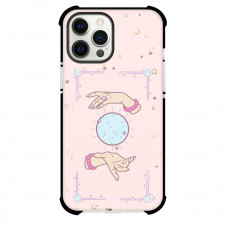 Pink Card Tarot Phone Case For iPhone and Samsung Galaxy Devices - Pink Card Tarot On Pink Background