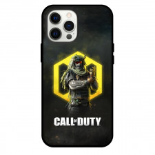 Call Of Duty Ghost Phone Case For iPhone and Samsung Galaxy Devices - Ghost On Yellow Logo Black Background