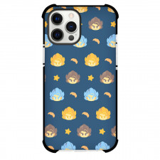 Dragon Ball Goku Phone Case For iPhone And Samsung Galaxy Devices - Goku Chibi Avator Pattern Art On Blue Background