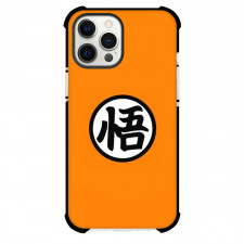 Dragon Ball Goku Phone Case For iPhone And Samsung Galaxy Devices - Goku Logo On Orange Background
