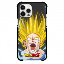 Dragon Ball Goku Phone Case For iPhone And Samsung Galaxy Devices - Super Saiyan 2 Goku Rages Cartoon Art