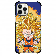 Dragon Ball Goku Phone Case For iPhone And Samsung Galaxy Devices - Super Saiyan 3 Goku Standing Chibi Art