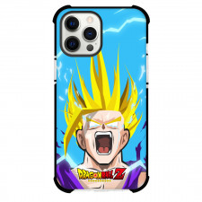 Dragon Ball Kid Gohan Phone Case For iPhone And Samsung Galaxy Devices - Super Saiyan 2 Kid Gohan Rages Cartoon Art