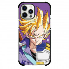 Dragon Ball Phone Case For iPhone And Samsung Galaxy Devices - Vegeta Trunks Half Face Comic Art