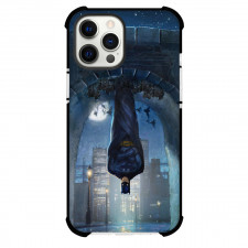 DC Comics Batman Phone Case For iPhone And Samsung Galaxy Devices - Batman Hanging With Bats Watercolor Art