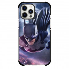 DC Comics Batman Phone Case For iPhone And Samsung Galaxy Devices - Batman Flying In Gotham