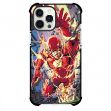 The Flash Phone Case For iPhone And Samsung Galaxy Devices - The Flash Break Through A Window Comic Art