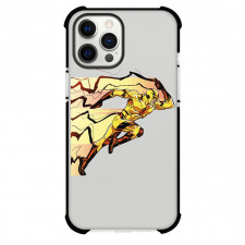 The Flash Reverse Flash Phone Case For iPhone And Samsung Galaxy Devices - Reverse Flash Running Yellow Comic Art