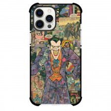 DC Comics Joker Phone Case For iPhone And Samsung Galaxy Devices - Joker Smiling On Comics Background