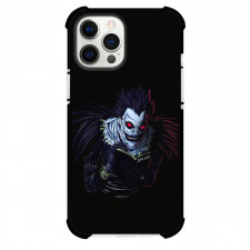 Death Note Ryuk Phone Case For iPhone And Samsung Galaxy Devices - Ryuk Portrait Illustration On Black Background