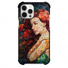 The Little Mermaid Ariel Phone Case For iPhone And Samsung Galaxy Devices - Ariel Bust Mosaic Art