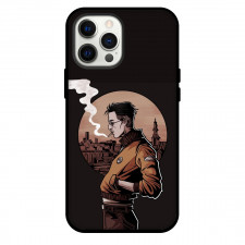 Disco Elysium Kim Kitsuragi Phone Case For iPhone and Samsung Galaxy Devices - Kim Kitsuragi Smoking Side Portrait Art