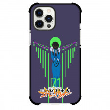 Neon Genesis Evangelion Shinji Ikari Phone Case For iPhone And Samsung Galaxy Devices - Shinji Ikari Minimalist On Purple Background