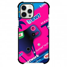 F1 Formula One Fernando Alonso Phone Case For iPhone And Samsung Galaxy Devices - Fernando Alonso Helmet Design Pink Blue